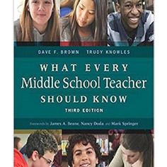 the book cover for what every middle school teacher should know