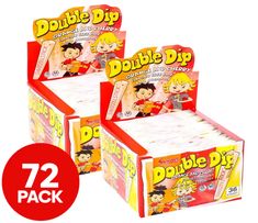 two boxes of double dip gums are shown