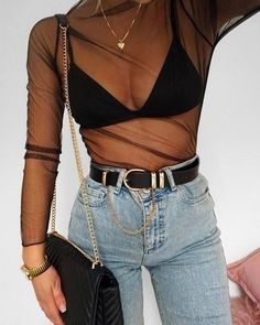 fashion, style, and black image Concert Ideas, Fest Outfits, Instagram Baddie, Night Out Outfit, Going Out Outfits, Mode Inspiration, Looks Vintage