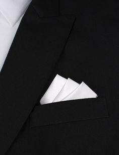 Our signature Snow White Satin Pocket Square brings a formal polish to suit arrangements. Defining your suit with an extra hint of luxury, from its handcrafted approach to tailoring to its sheen satin cloth; this Snow White Satin Pocket Square is a masterstroke in luxury. Let its lustre, indulgently smooth satin fabric bring a formal polish to your suits that other fabrics can't quite provide. Superbly finessed with a crisp white, pearl complexion, this Snow White Satin Pocket Square ticks all t Black Pocket Square, Pocket Square Wedding, Elder Brother, Velvet Bow Tie, Black Velvet Bow, Handkerchief Men, Fashion Suits, Mens Fashion Suits, Pocket Squares