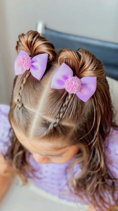 Preschool Hair Styles, First Day Of Pre K Hairstyles, Cute Kindergarten Hairstyles, Fun Halloween Hair, Hảir Style For Girl, Kindergarten School Pictures Hair, Styling Baby Hair, Toddler Summer Hairstyles, Cute Thanksgiving Hairstyles For Kids