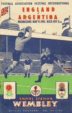 an old poster for the england soccer team