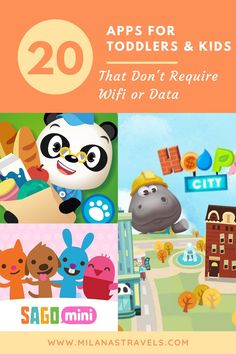 the top 20 apps for toddlers and kids that don't require wifi or data