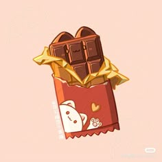 an illustration of some kind of chocolate box