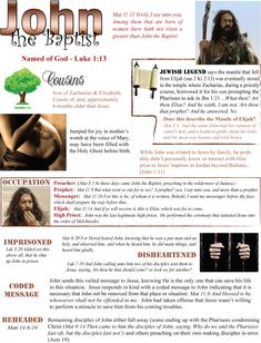 the flyer for john the baptist