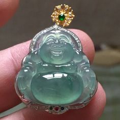 100% New Authentic Type A Lucky Jade With 18k Gold High Quality Pendant From Myanmar Guarantee Elegant Blue Jade Jewelry, Luxury Aquamarine Yellow Gold Jewelry, Luxury Green Aquamarine Jewelry, Green High Luster Jewelry For Gift, High Luster Green Jewelry For Gift, Tree Jewelry, Blue Jade, Jewelry Tree, Jade Jewelry