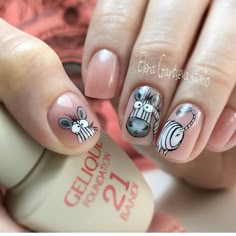 Disney Acrylic Nails, Fruit Nail Art, Art Deco Nails, Nails Today, Gel Nails Diy, Pretty Nail Designs