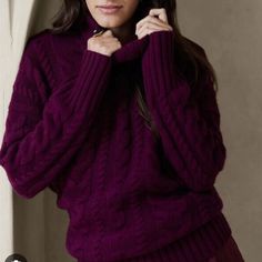 Oversized Sweater. Tried On Once And I’m Sadly Allergic To Wool. Beautiful Cozy Sweater. Size M. Burgundy Color. Purple Sweater Outfit, Deep Winter Palette, Deep Winter Colors, Plum Sweater, Support Local Farmers, Winter Color Palette, Deep Winter, Maroon Sweater, Cashmere Jumper