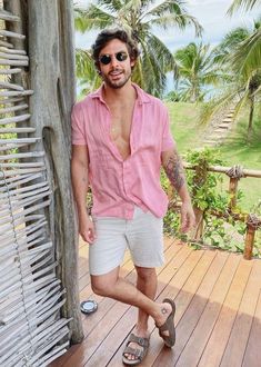 Goa Looks Men, Goa Look Men, Goa Dressing For Men, Men Vacation Outfits Summer, Goa Outfits For Men, Male Beach Outfit, Mens Vacation Outfits, Goa Outfits, Vacation Outfits Men