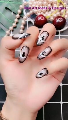 Kitty on the Moon, Nail Art Design Nail art designs videos, Nail designs, Nail art tutorial Moon Nail Art Design, Moon Nail Art, Cat Nail Art, Summer Nail Art, Moon Nails, Nagel Tips, Nail Art Designs Videos, Simple Nail Art Designs, Nail Art Videos