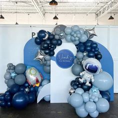 1st Trip Around The Sun Balloon Arch, Galaxy Decorations Party, 1 Year Baby Boy Birthday Decoration, Galaxy Theme Birthday Party, Two The Moon Birthday Party Boy, Galaxy Birthday Party Decorations, Space Balloon Garland, Rocket Balloon, Astronaut Balloon