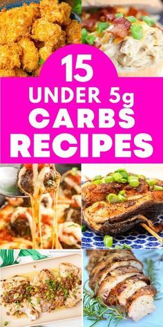 15 under 5 carbs recipes