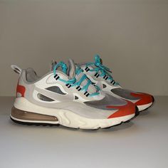 Nike Air Max React 270 Mid-Century Art Size 7.5 Womens Worn 1x Shoes Nike Air, Mid Century Art, Shoes Nike, White Nikes, Womens Shoes Sneakers, Air Max, Nike Air Max, Nike Shoes, Nike Women