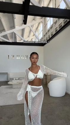 Chats With Friends, Summer Outf, Crochet Dress Outfits, Diy Crochet Top, Crochet Beach Wear, Crochet Bikinis, Vacation Outfits Women, Crochet Beach Dress, Cute Vacation Outfits