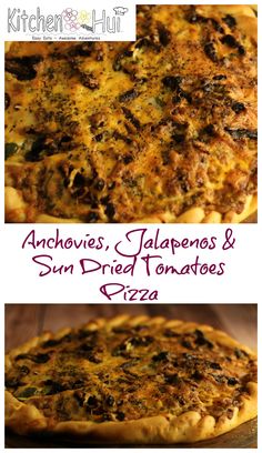 anchovies, jalapenos and sun dried tomatoes pizza