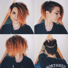 Undercut! Undercut Bob Haircut, Haircut 2022, Hair Undercut, Pixie Haircut For Thick Hair, Short Hair Undercut, Undercut Pixie Haircut, Undercut Pixie, Bob Haircuts For Women