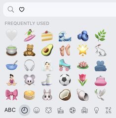 an iphone screen showing the icons for different items