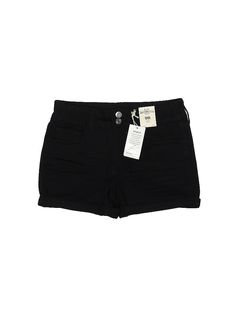 SO Shorts Size: 5 Bottoms - used. 58% COTTON, 26% POLYESTER, 14% RAYON, 2% LYCRA, Solid | SO Shorts: Black Solid Bottoms - Size 5 Black Solid, Shorts Black, Black Shorts, Womens Bottoms, Women Handbags, Handbags, For Women, Clothes, Black