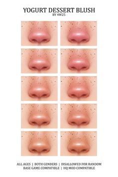 various images of different types of lips and their corresponding colors are shown in the image