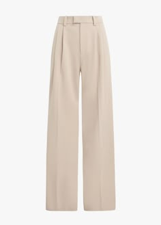 THE AGNES PANT | Favorite Daughter Wide Leg Trousers Outfit, Ivory Pants, Celana Fashion, Cream Trousers, Work Pants Women, Trouser Outfit, Cream Pants, Suiting Fabric, Beige Pants