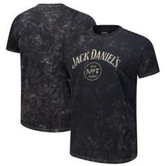 Pour yourself a glass of your favorite Tennessee whiskey and slip into this Jack Daniels Mineral T-Shirt from American Needle. It's made from premium cotton that's been mineral washed to create a vintage look and feel. The distressed screen print graphics on the front add to the shirt's overall worn-in aesthetic, making it a perfect choice for casual outings or relaxing at home. Jack Daniels Accessories, Jack Daniels Shirt, Smooth As Tennessee Whiskey Shirt, Jack Daniels Tshirt, Jack Daniels Black, Jack Denial Whiskey, Whiskey Shirt, In Aesthetic, Tennessee Whiskey