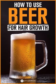 How To Use Beer For Hair Growth? #hair #care #beer #haircare Mayonnaise Hair Mask, Mayonnaise For Hair, Beer Shampoo, Egg Hair Mask, Beer For Hair, Egg For Hair, Homemade Hair