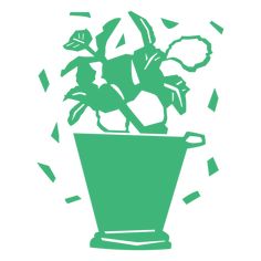 Green house plant in a pot PNG Design Plant In A Pot, Green House, House Plant