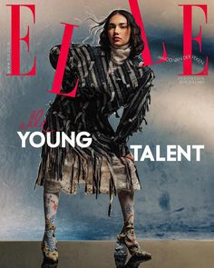 a magazine cover with a woman in native clothing on it's front and side