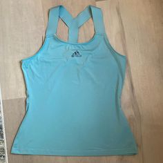 Nwot! Adidas Aeroready Y-Tank Mint Womens Tennis Tank Top The Adidas Aeroready Y-Tank Womens Tennis Tank Top Will Help You Own The Court. This Top Is Made From A Single Piece Of Elastic With A Y-Shaped Strap That Is Precisely Positioned To Free Your Arms So You Can Take Those Big Swings. The Soft Fabric Stretches With Every Lunge And Slide, Helping You Keep Your Rival On The Back Foot. Best Of All, Sweat Wicking Aeroready Means You Will Feel Fresh Through It All. Material: 82% Recycled Polyester Summer Training Vest Tops, Adidas Moisture-wicking Tops For Workout, Adidas Moisture-wicking Workout Tops, Adidas Fitted Training Tops, Adidas Casual Tops For Training, Green Racerback Vest Top, Adidas Sleeveless Tank Top For Sports, Adidas Sleeveless Sports Tank Top, Adidas Sporty Top For Training