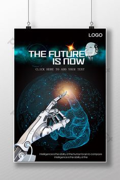 the future is now poster design