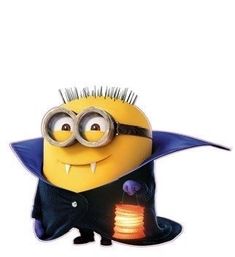 a yellow and black minion dressed as a wizard