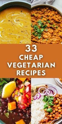 33 cheap vegetarian recipes that are easy to make