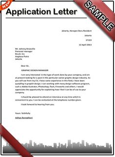 a cover letter for an application letter to someone in the business world, with a red ribbon around it