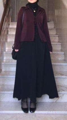 Western Hijab Outfit, Corporate Goth, Fashion Top Outfits, Casual Hijab, Hijab Outfits, Casual Hijab Outfit, Korean Casual, Design Drawings, Fashion Design Drawings