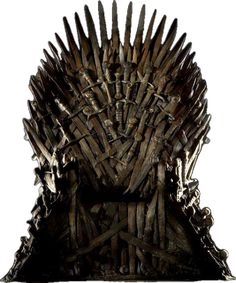 the iron throne from game of thrones is made out of wood and has spikes on it