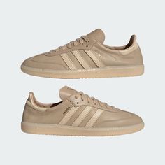 adidas Samba Decon Shoes - Beige | Free Shipping with adiClub | adidas US Samba Decon, Shoes Beige, Indoor Soccer, Increase Flexibility, Mens Lifestyle, Adidas Samba, Adidas Online, Leather Wraps, Smooth Leather