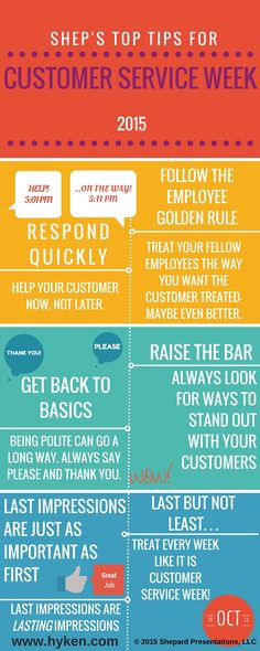 the top tips for customer service week 2013 infographic on how to use it in your business