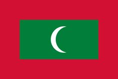 the national flag of pakistan is shown in red, green and white with a crescent