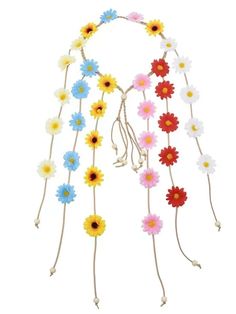 1 pieza Corona de flores tipo margarita de estilo bohemio con diadema de color aleatorio | Moda de Mujer | SHEIN México Daisy Garland, Sunflower Hair, Headband Summer, Daisy Headband, Accessories Beads, Summer Sunflower, Flower Hair Band