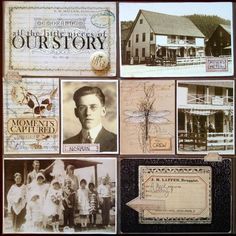 an assortment of old fashioned postcards with pictures and words on them, all in black and white