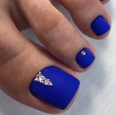 Royal Blue Pedicure, Nails Pies, Blue Pedicure, Ombre Gel Nails, French Toes, Toes Nails, Pedicure Ideas, Blue Toes