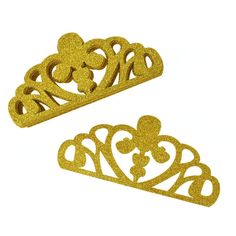 Make guest feel like royalty at your next event with these adorable flat back glitter crown cutouts. Perfect for royal themed and princess events, weddings and more! The glittered foam and detailed cut features stand out and make a great addition to many of your arts & craft projects. Easy to modify and glue onto craft paper, even fabric. Includes 10 pieces per pack. Length: 8.5" Height: 4" Crown Cutout, Glittery Pumpkins, Pumpkin Cutouts, Glitter Crown, Baby Favors, Owl Pet, Tiara Crown, Paper Cupcake, Birthday Crown