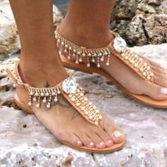 Simple Sandals, Female Shoes, Woman Casual, Genuine Leather Sandals, Handmade Sandals, Summer Flip Flops, Bohemian Beach, Shoes Ladies