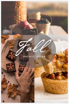 fall picnics and desserts with the title overlaying it's image