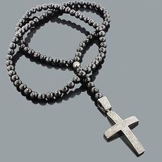 Hip Hip Jewelry: Black Diamond Cross Necklace Disc Valentines Day Ideas For Boyfriend, Cheap Valentines Day Ideas