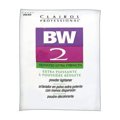 This product creates lustrous highlights and special effects in no time. It forms a rich, creamy consistency that is easy to handle and is de-dusted to minimize powder fly-away. Clairol BW2 Lightener is an extra-strength lightener that provides colorists the ultimate creative control over the lighting process. Directions: Mix BW2 with 10 or 50-volume developer in a plastic bowl to a creamy consistency. Apply where highlights are wanted. Process for up to 30 minutes, or until desired lightness is Clairol Developer, Brown Straight Hair, Beard Colour, Hair Powder, How To Lighten Hair, Hair Care Brands, Just For Men, Womens Wigs, Dark Hair