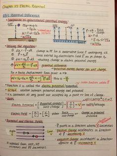 a piece of paper with writing on it that has different types of electrical devices in it