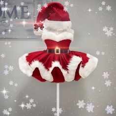 Handmade custom Santa dress. Red And Green Dress, Christmas Dress For Kids, Christmas Dresses For Kids, Santa Outfit Kids, Cute Christmas Tutu Dress With Ruffles, Santa Girl Costume, Female Santa Outfit, Cute Christmas Tutu Dress, Cute Red Christmas Tutu Dress