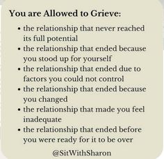 the words you are allowed to grieve