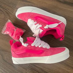 Never Worn At All Only Chances The Laces To White I Don’t Want Them Anymore Taking Up Too Much Space In My Room. Vans Pink, Pink Vans, Dance Like This, Cute Nike Shoes, In My Room, Shoes Pink, Cute Nikes, My Room, Womens Vans